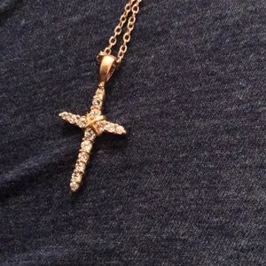 Premier Designs Jewelry Gold Cross Pendant Necklace By Premier